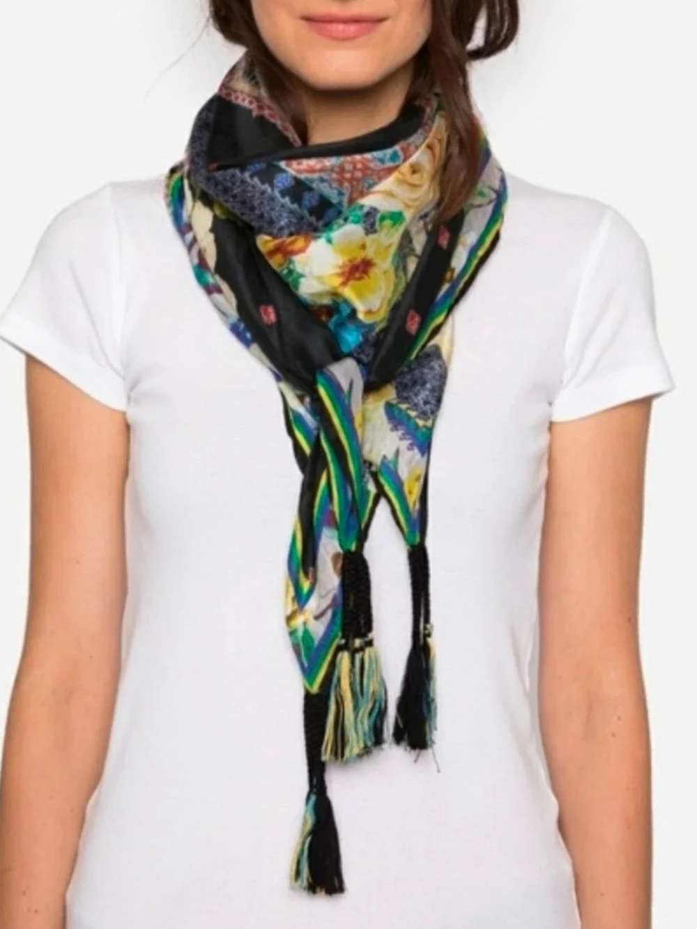 Johnny Was Mabel Silk Scarf
